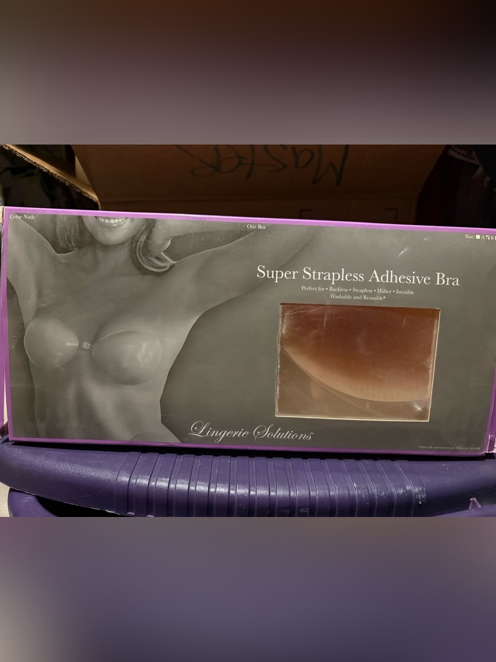 Lingerie Solutions Super Strapless Adhesive Bra - Nude